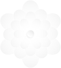 Flower, Element of floral paper cut. Paper cut of flower shape and spring symbol.