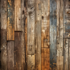 Wooden background made of planks of the same width.