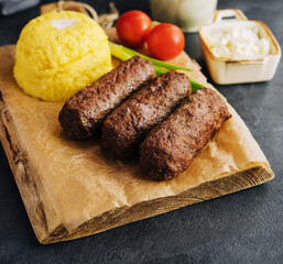 Traditional romanian grilled dish - mici or mititei