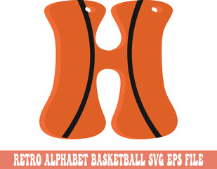 Alphabet basketball svg bundle