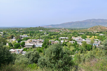 Fototapeta na wymiar Cityscape of Taxila City, City of Gandharan Civilization in Pakistan