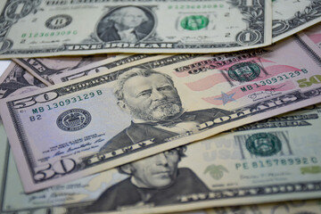 one hundred dollar banknotes cash money background