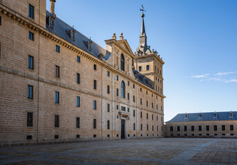 Fototapeta premium Monastery of El Escorial (Royal site of San Lorenzo de El Escorial) - San Lorenzo de El Escorial, Spain