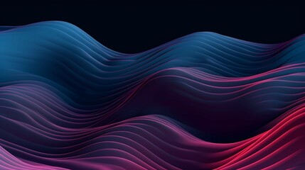 Abstract background with purple blue gradient wave. Generative AI