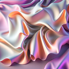 Fototapeta na wymiar A pink and purple fabric with a white background. Generative AI