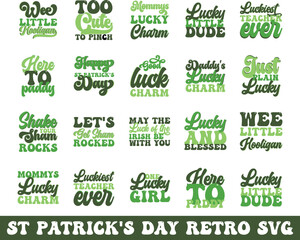 St Patrick's Day retro svg bundle