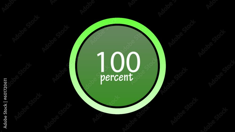 Poster loading circle ring. loading transfer download animation 0-100 on black screen. 60 fps 3d animation.