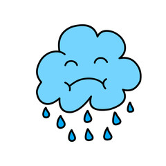 cloud with rain drops