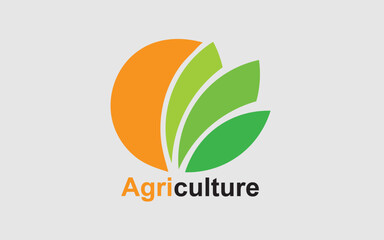 Natural agriculture logo, Simple agriculture logo, Creative agriculture logo, Organic agriculture logo, Modern agriculture logo design, Vector file & template