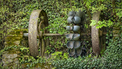 ancient paddle wheel