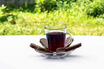 Morning tea, tea and biscuits
