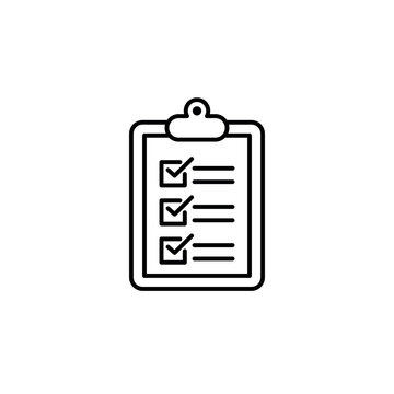 Simple Clipboard Icon Vector Template