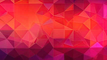 Obraz premium Abstract red orange pink background. Geometric pattern. Colorful background with space for design. Modern. Generative AI.