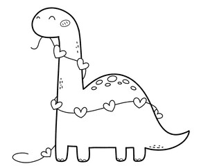 Dinosaur in love