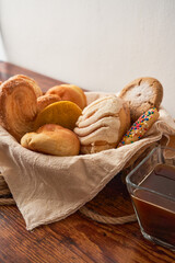 Sweet bread assorted traditional Mexican bakery, pan dulce