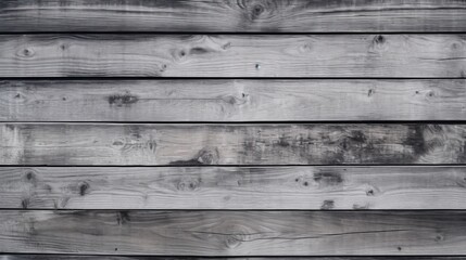 Old gray wooden fence. Wood texture background. Banner with rustic texture for your design. Generative AI.