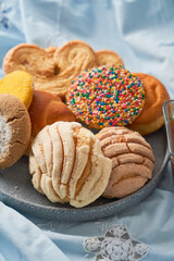Sweet bread assorted traditional Mexican bakery, pan dulce