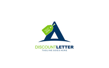 A logo discount for construction company. letter template vector illustration for your brand.