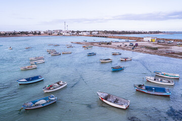 Obraz premium View of Djerba, a large island in southern Tunisia