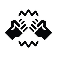 battle glyph icon illustration vector graphic