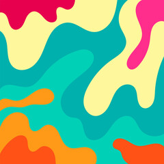 Colorful Groovy background design concept