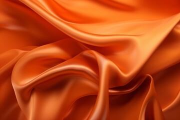 Fototapeta na wymiar orange silk background from generative ai