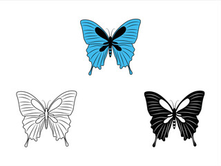 Butterfly Clipart SVG | Butterfly Stencil Svg | Butterflies Svg | Monarch Butterfly Svg | Butterfly Clipart