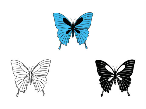 Butterfly Clipart SVG | Butterfly Stencil Svg | Butterflies Svg | Monarch Butterfly Svg | Butterfly Clipart