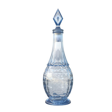 3d rendering fantasy glass of potion flask isolated