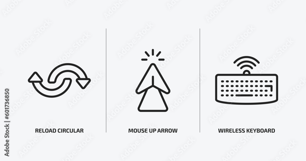 Poster ultimate glyphicons outline icons set. ultimate glyphicons icons such as reload circular arrow, mous