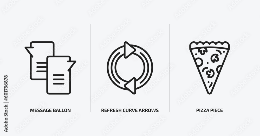 Poster ultimate glyphicons outline icons set. ultimate glyphicons icons such as message ballon, refresh cur
