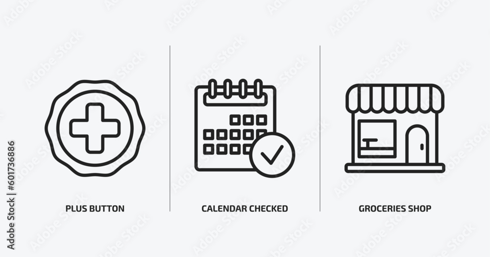 Poster ultimate glyphicons outline icons set. ultimate glyphicons icons such as plus button, calendar check