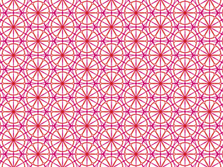 Abstract pink red mandala lines pattern