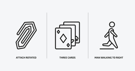 ultimate glyphicons outline icons set. ultimate glyphicons icons such as attach rotated, three cards, man walking to right vector. can be used web and mobile.