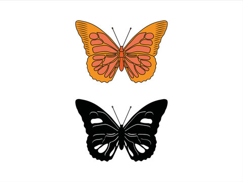 Butterfly Clipart SVG | Butterfly Stencil Svg | Butterflies Svg | Monarch Butterfly Svg | Butterfly Clipart