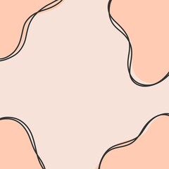 Beautiful minimal style with soft orange pastel background.