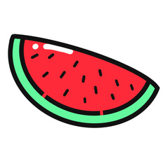 Slice of watermelon