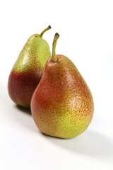 Forelle pair of pears on white BG