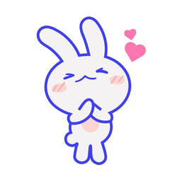 rabbit with heart