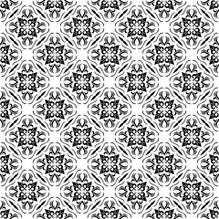 Fototapeta premium black and white seamless pattern