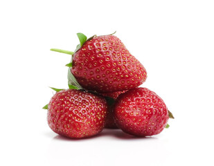 Strawberries isolated on white background