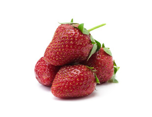 Strawberries isolated on white background