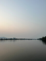 sunrise over the river