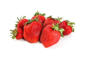 Fresh Strawberries on white background