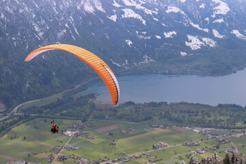 gliding over the alps