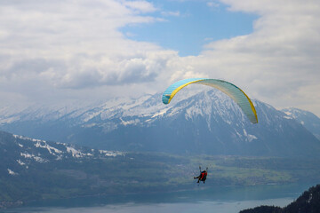 gliding over the alps