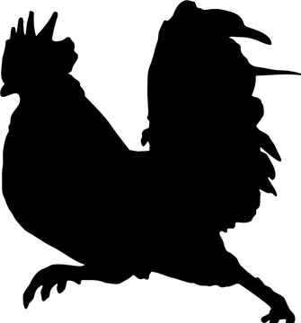 recommend clip art: silhouette of rooster