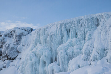 frozen waterfall