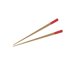 Chopsticks. Simple vector design. Asian food, noodles, sushi.