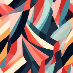 Geometric pattern style wallpaper abstract painting  digital art